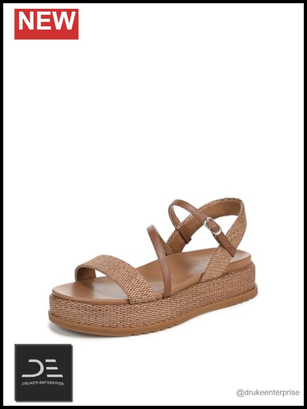 Naturalizer Zayda Strappy Platform Sandals Women's 1.75in Heel Faux Raffia